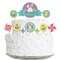 Big Dot of Happiness Hippity Hoppity - Easter Bunny Party Cake Decorating Kit - Hoppy Easter Cake Topper Set - 11 Pieces